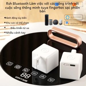 Tuya Bluetooth Smart Touch Fingerbot Plus Nút Chuyển Đổi Sạc USB Nút Nhấn Cánh Tay Tương Thích Với Alice Alexa Google Home
