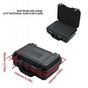 Hộp Đựng Dụng Cụ Bảo Vệ Chắc Chắn Chống Thấm Nước Với Miếng Xốp Cắt Sẵn Chất Liệu Nhựa Bền Chống Sốc