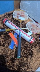 Paket Lengkap Raket Badminton YONEX ASLI - Bulutangkis Model Terusan  2 Pcs + 1 Tas + 1 Slop Shuttlecock Isi 12 Kok + GRIP HANDUK