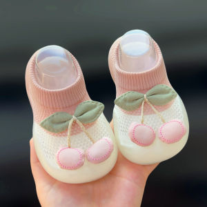 Summer Cherry Sandals Mesh Toddler Shoes Children Babys Shoes Baby Girl Doll Breathable Room Socks Shoes Indoor Shoes