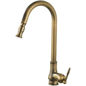 JUNSHEN | Vintage Touchless Pull-down Kitchen Faucet with Flexible Cold and Hot Water