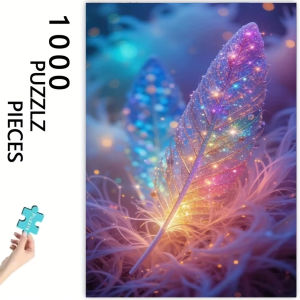500 1000 1200 2000pcs Jigsaw Puzzle Glow In The Dark Starry Night Feathers Design For Adults Teens Party Family Game Gift
