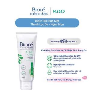 Sữa rửa mặt Biore sạch sâu và kháng khuẩn tuýp 50g