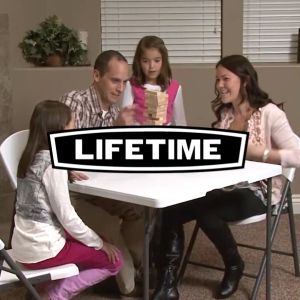 Lifetime 6 FT Durable Black Table - Easy Maintenance Foldable and Eco-Friendly Craftsmanship!