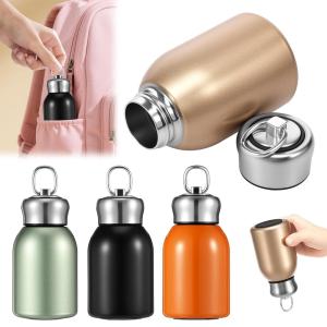 Mini Belly Cup Stainless Steel Thermos Cup Portable Carrying 300ml Vacuum Flask Insulated Hot Water Bottle for Travel Outdoor