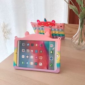 IPad Air 3 10.5 Inch 2019 Softcase Unicorn Bubble Pop It Case Casing Anak Lucu Standing