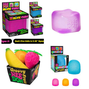 Transparent Malt Sugar Ice Cube Stress Relief Toy Needoh Squeezable Toy High Aesthetic Value Pressure Release Gadgets Rubber Material