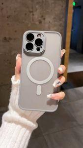 Clear Magsafe Case iPhone 16 15 14 13 12 11 pro max 15 16 plus Matte Shockproof Casing iPhone 11 12 13 14 15 16 pro max 15 16 plus Hybrid Softcase TPU+PC with Lens protector back cover Frosted Iphone