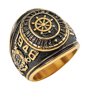 Mens Fashion Stainless Steel PMI Bull Ring Size 7-13