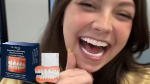 Adult Natural False Teeth Dentures Full Set Over Gums Temporary Repair Missing Broken Tooth Soft Silicone Dentures Reliner Kit