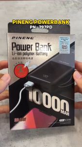 Pineng PN-797PD 10000mAh Fast Charge Powerbank 22.5W PN797 | PN-797 Built in Cable Power Bank Type C Micro Lightning Input Charger 充電寶