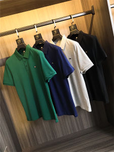 G-Label 95% Cotton Mesh Summer Mens Lightweight Business Fashion Polo Shirt with Embroidery Standard Fit Short Sleeve Business Casual