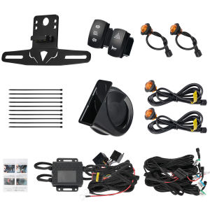 UTV Turn Signal Kit with Horn Pre-Wired Plug Play ATV Blinker with Rocker Switch Compatible with Polaris for Can-Am for CFMOTO