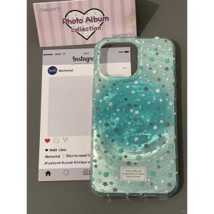 Mint Green Star Pattern Phone Case for  17/16Promax Couples Huawei Pura70 Womens Style Mate70/60 VivoS20 Compatible