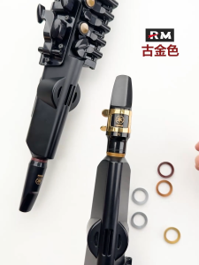 Gold and Silver Series YAMAHA YDS-150/120/128C Digital Saxophone Mouthpiece Neck Wrapper Digital Wind Instrument Accessories Protective Air Inlet Stable Mouthpiece