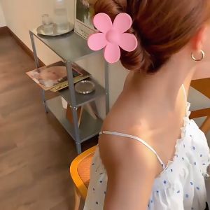 YOKI CSRH345 Flower Hair Clamp Matte Cream Coffee Color Ladies Shark Hair Clip hair accessories