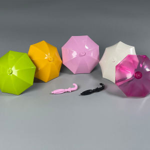 MOC Small Particle Blocks 27150 British Style Humanoid Holding Long Handle Umbrella 4094 Rain Sun Protection Compatible LE High