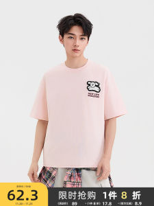 Áo Thun Nam Mùa Hè 2025 Dáng Rộng Cotton Thường Ngày Cổ Tròn Tay Ngắn Họa Tiết in Dáng Dán Thương Hiệu Brunch Brother Hợp Thời Trang