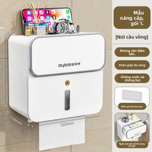 Joybos | Kệ Hộp Giấy Vệ Sinh Đôi Tầng Chống Nước Treo Tường