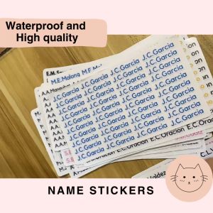 Personalized Name Vinyl Stickers Label (Waterproof | High Quality)