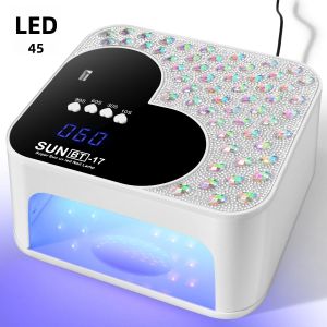 Đèn Làm Khô Móng Tay UV Chuyên Nghiệp 45 Đèn LED Với 4 Chế Độ Hẹn Giờ Và Cài Đặt Cảm Biến Dành Cho Tiệm Làm Móng Dụng Cụ Làm Cứng Sơn Móng Điện