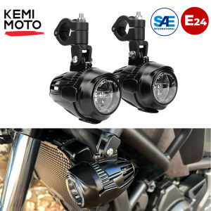 KEMIMOTO E24 & SAE Larger LED Fog Lights for BMW R1300GS R1200GS LC R 1250GS R1250GS F800GS GSR1200 F850GS F750GS Adv Motorcycle