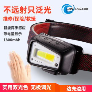 ไฟหน้าที่คาดบนศีรษะแบบอเนกประสงค์ น้ำหนักเบา ขนาดเล็ก แสงสว่างสูง สำหรับตกปลาในเวลากลางคืน ไฟ LED ทนทานต่อการใช้งานกลางแจ้ง