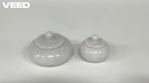 Premium Marble Kumkum Holder Big & Small Size | Kunguma Chimizh with Lid for Pooja & Haldi Kumkum (Pack of 1 Pc)