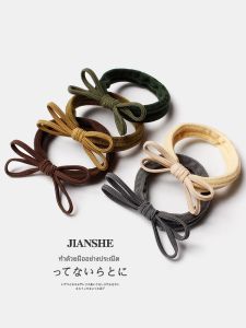 Durable High Elasticity Butterfly Knot Hair Ties: Simple & Versatile Women's Hair Accessories