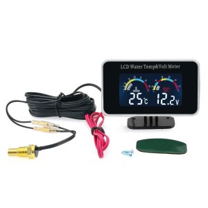 3-in-1 Auto Car LCD Meter Digital Oil Pressure Voltage Water Temperature Gauge Universal Instrument 9-36V for Car/Truck/SUV/RV