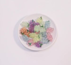 10pcs/Lot Grape Lampwork Beads For Jewelry Making Acrylic Beads DIY Bracelet Necklace Earring Accessories Wholesale