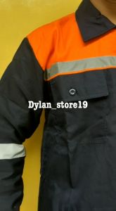 Kemeja Kerja Lengan Panjang & Seragam Kerja 2 Tone