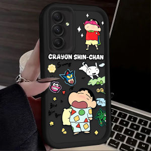 Bandai | Ốp Silicon Shin-chan Kawaii Dễ Thương Cho Samsung Galaxy A Series A16 A26 A36 A56 A05S A15 A25 A35 A55 A54 A34 A24 A14 A13 A52 A52S A51 - Chống Trầy Xước Chống Sốc