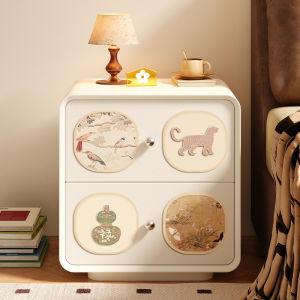 Meisda Mid-Century Modern Style Bedside Table Luxury Design Small Vintage Storage Cabinet for Bedroom Home Furniture