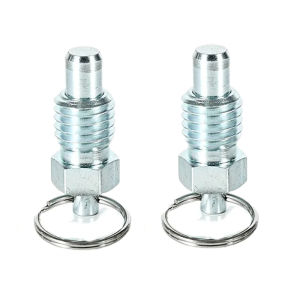 2pcs Carbon Steel Plated Blue Zin Short Style M6 M8 M10 Retractable Indexing Plunger  Lock Pin with Locking Screw Factory sales