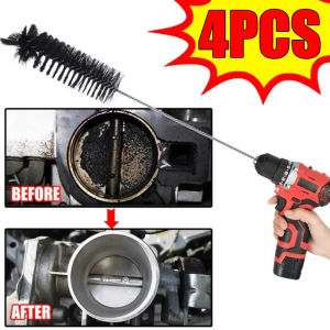 4PCS Car Valve Carbon Deposit Cleaning Brush Automatic Engine Air Inlet Cleaning Tool Combustion Chamber Cylinder Brush Nylon Brush