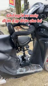 Ghế Ngồi Xe Máy Cho Bé - Ghế Trước Đi Xe Ga Xe Đạp Điện Có Vòng Bảo Vệ An Toàn Cho Trẻ Lead Vision Vespa SH