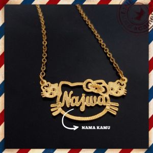 kalung nama model hellokity anti karat