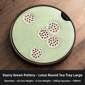SHUANGYU | Storage Water Dry Brewing Tea Tray Chinese Style Simple Small Tea Table