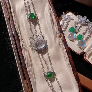 Giọt Nước Mắt Thiên Thần   Hoa Tai Giọt Nước Màu Xanh Ngọc Lam  Vintage  Mạ 18K Vàng Kim   Bông Tai Zircon Giọt Nước Mắt Màu Xanh Maria