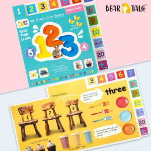 BEAR TALE Numbers Letters Colors Cognition Book for Kids Childrens Learning Book Early Education with 4 Different Themes 26Pages