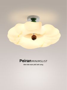 FANZHEN | Imitation Marble Modern Minimalist Dopamine Chrome Cream Color Super Bright Eye-Protective Ceiling Light