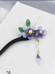 เครื่องประดับผมแบบโบราณสไตล์ใหม่ ต่างหางหมีไม้แบบเรียบง่าย สำหรับผู้หญิง ตกแต่งผมแบบจีนโบราณ ตกแต่งผมแบบจีนโบราณ