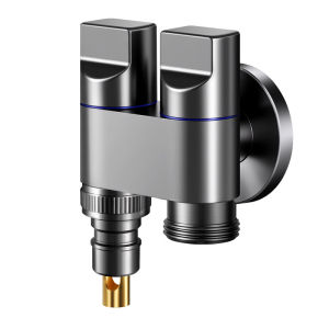 JIAIUIVI | Automatic Water Shut-off Valve Double Outlet Water Tap 1 In 2 Out