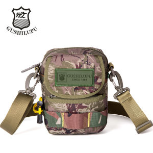 Gushilup Henry Mini Crossbody Multifunctional Shoulder Bag Outdoor Casual Mens Mobile Phone Key Pouch with Zipper Closure