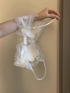 French Lace Thin Strap Non-Wire Unshifted Bra
