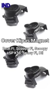 Tutup-Cover Kipas-Pelindung Magnet-Mesin Karbon Honda Scoopy FI-F1 eSP 2013-2014