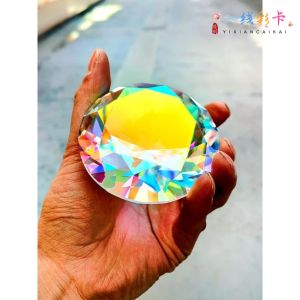 New Rainbow Crystal Toys Childrens Colorful Gemstone Large Diamond Treasure Box Glass Diamond for Daughter Creative DIY Beading