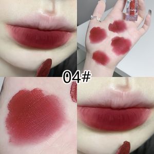 Creamy Air Velvet Lip Glaze ลิปสติกเนื้อแมทซอฟโฟกัส สีติดทนนาน ไม่ซีดจางและไม่ย้อมสี ละเอียดอ่อนและหนาแน่น