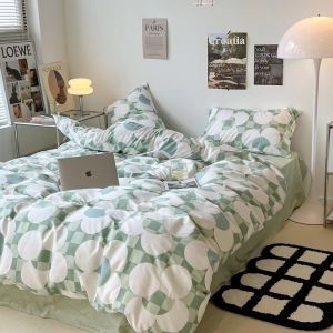 Bộ chăn ga gối cotton living cute decor phòng ngủ cực đẹp